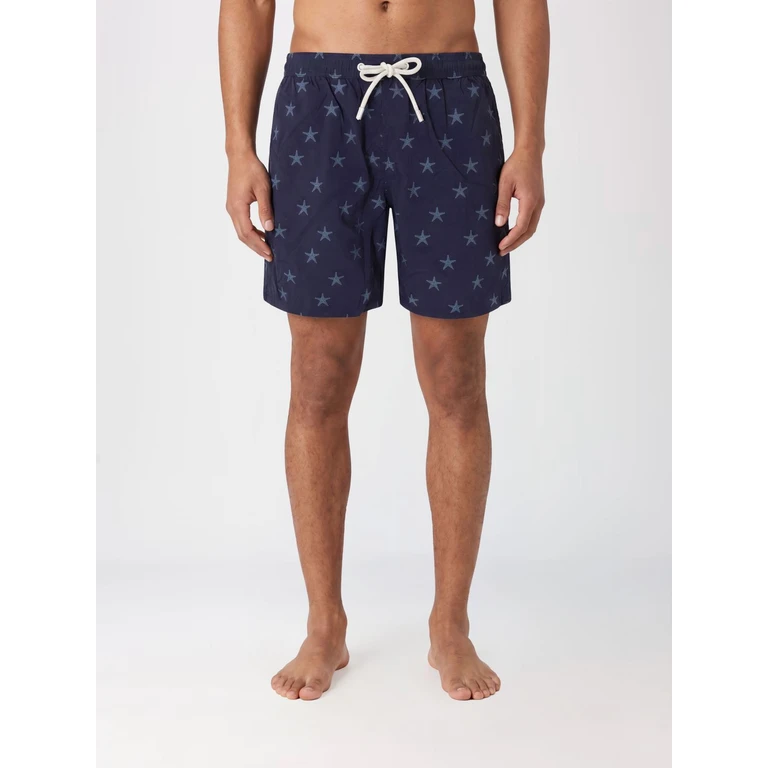 Graphic Print Swim Shorts with Drawstring Waist (PATM00401053H)