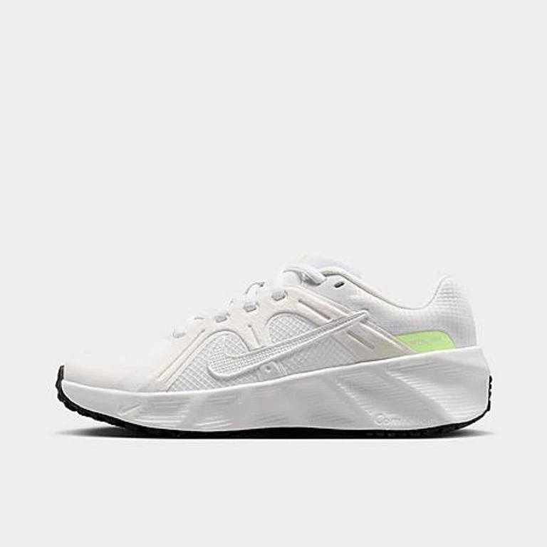 Nike Big Kids Metro Tek Casual Shoes in White/Summit White/Off White Size: 3.5