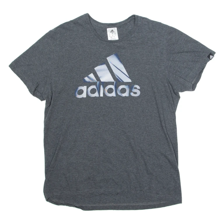 ADIDAS Mens T-Shirt Grey M