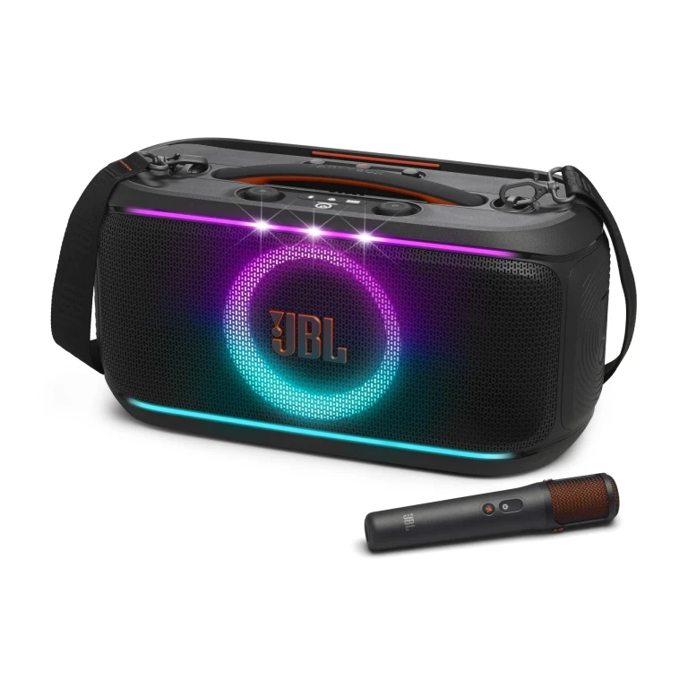 PartyBox On-the-Go 2 Plus Portable Bluetooth Speaker with Light Display and Wireless Mic with AI Vocal Removal