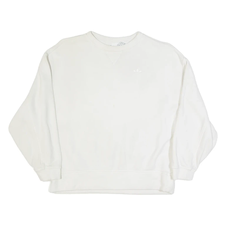 ADIDAS Womens Sweatshirt White UK 4