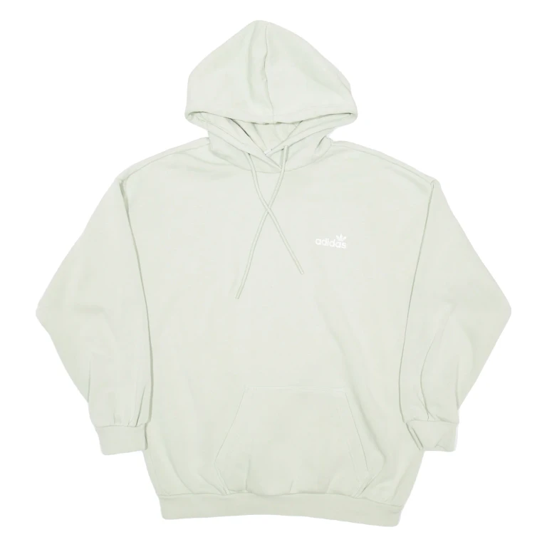 ADIDAS Womens Green Hoodie UK 14