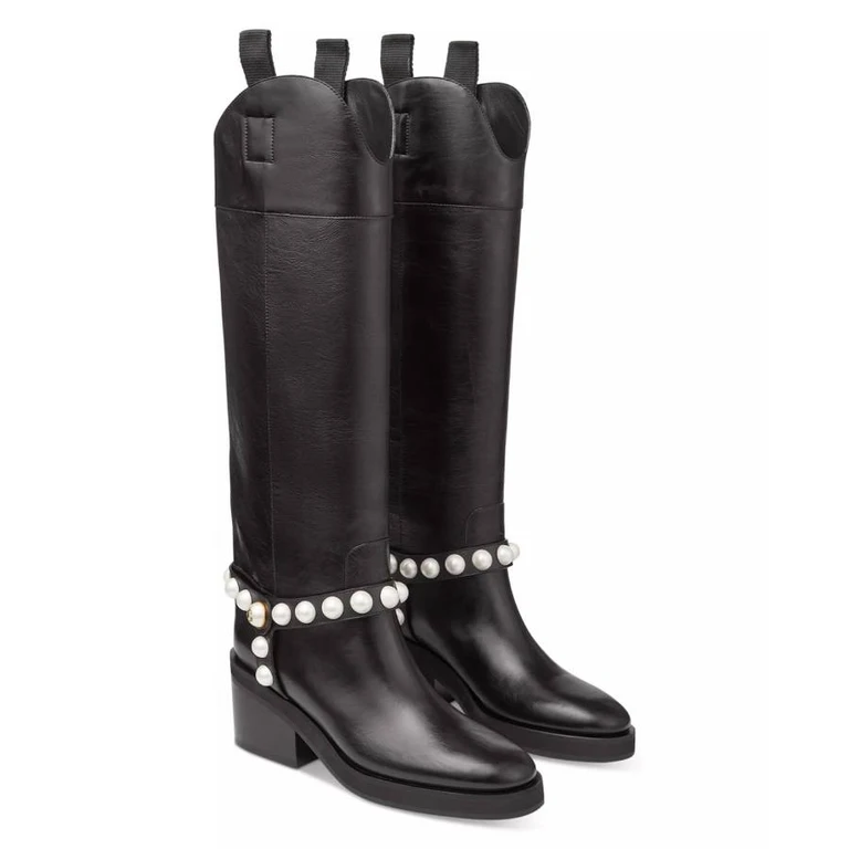 Tonya/A 70 Embellished Knee-High Boots
