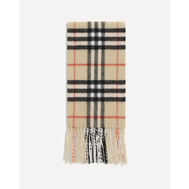 BURBERRY Thin cashmere Check Scarf Male UNI