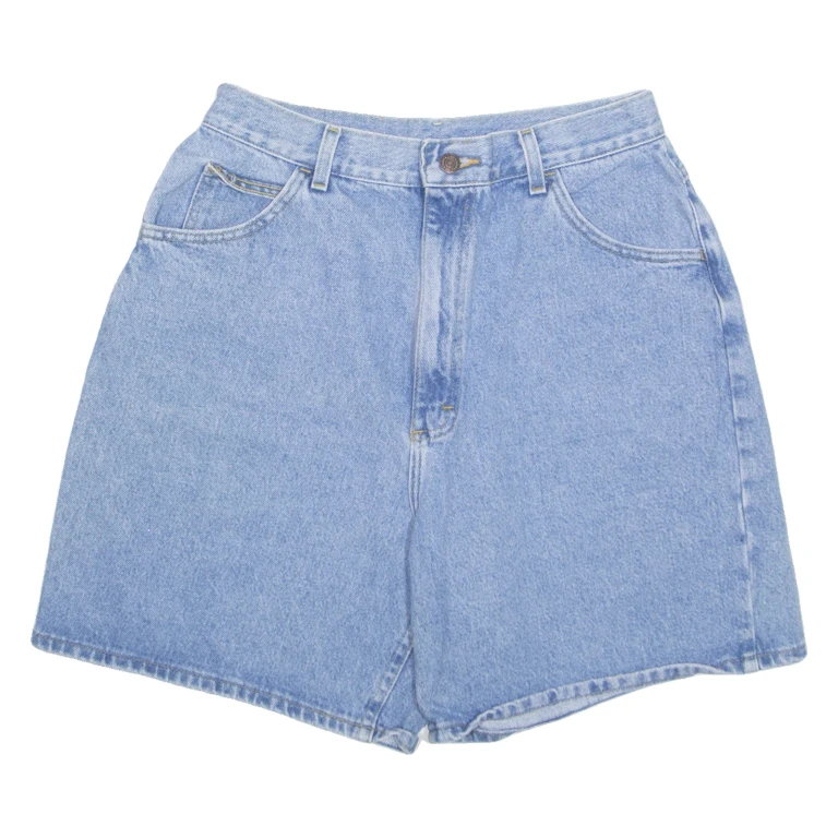LEE High Waist Womens Denim Shorts Blue Regular UK 16 W30