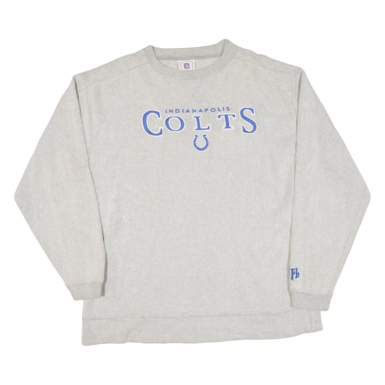 NFL Indianapolis Colts Mens Sweatshirt Grey USA XL