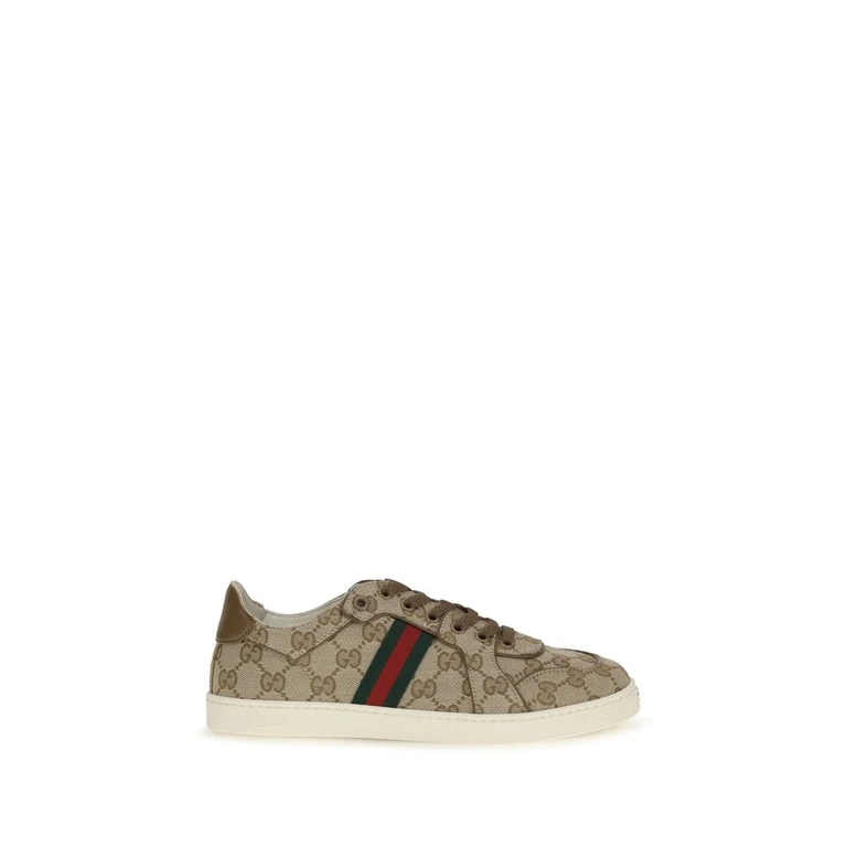 Gucci Beige Polyester Athletic Sneakers - Women