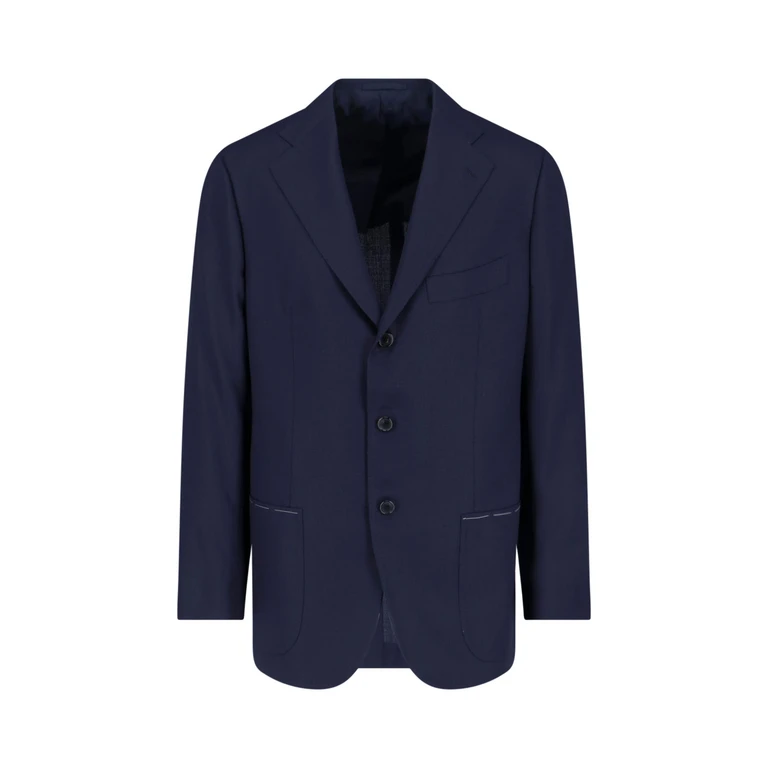 Jackets Blue Wool - Men