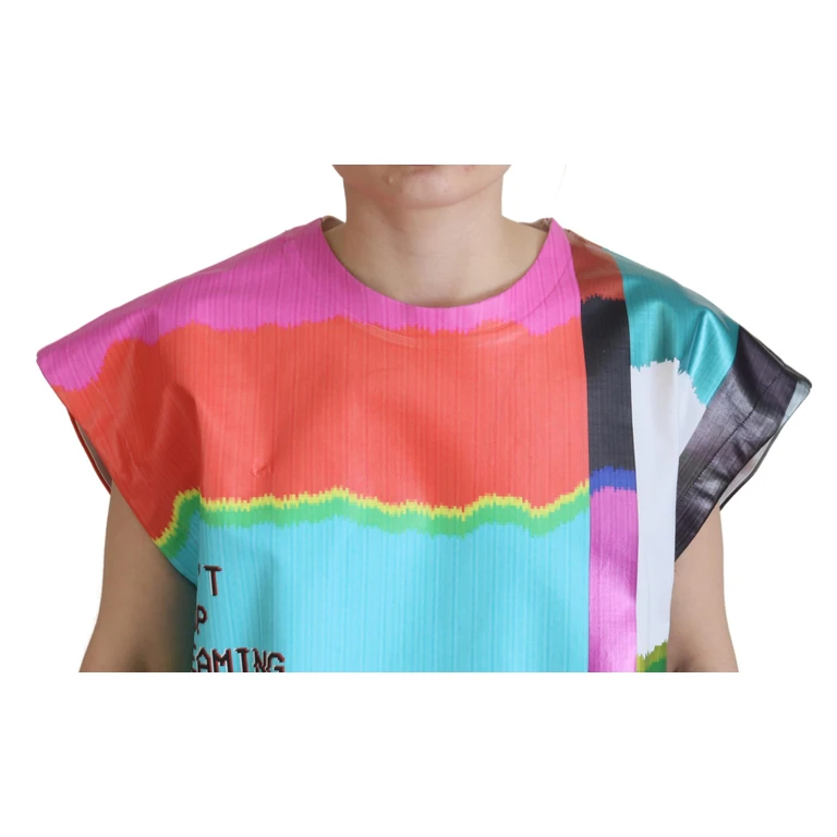 Dolce & Gabbana Multicolor Tv Print Blouse Cotton T-Shirt - Women
