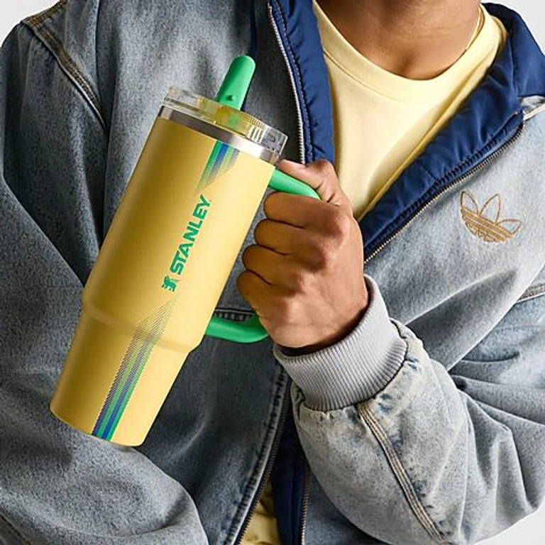 Quencher ProTour Flip Straw Tumbler (30oz) in Yellow/Green
