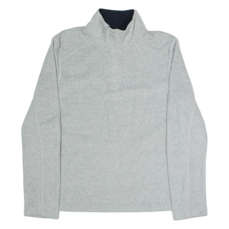 NAUTICA Mens Fleece Grey 1/4 Zip M