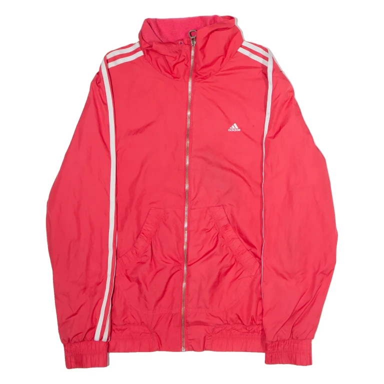ADIDAS Womens Windbreaker Jacket Pink UK 18
