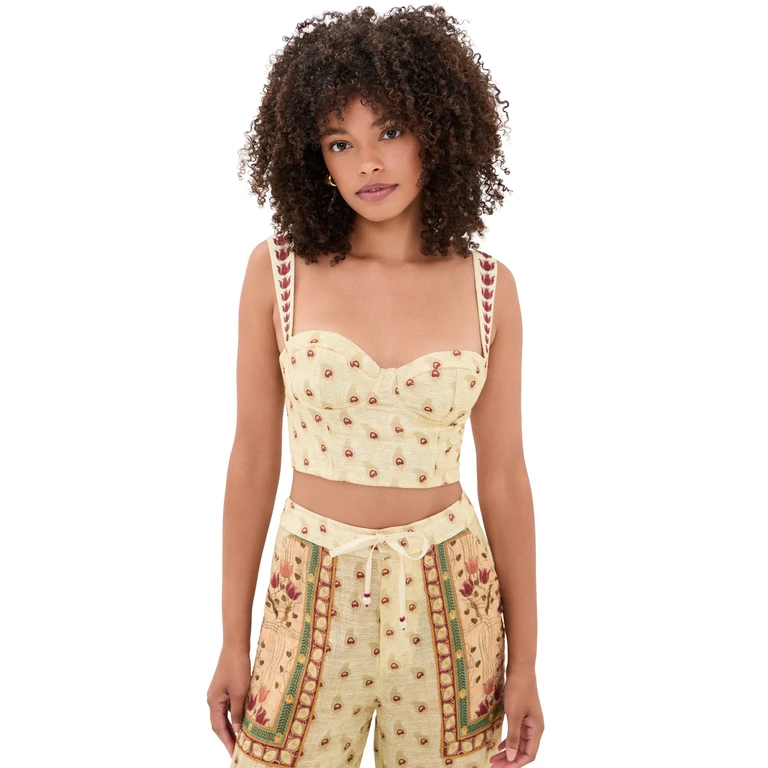 Nader Lupe Plume Crop Top Multicolor L