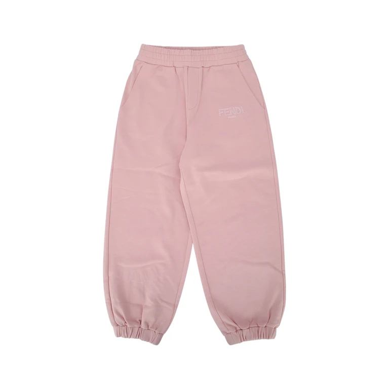 Fendi Kids Pantalone Felpa Tenderrose Co+ricamo:pl Pantaloni