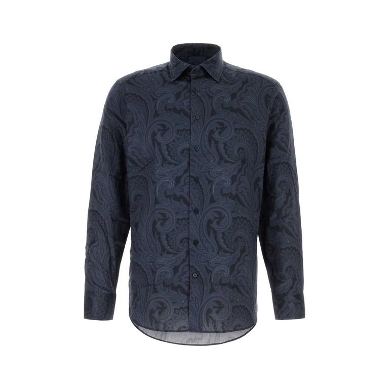 Etro Printed Cotton Shirt X0883 Exterior: Camicie - Men