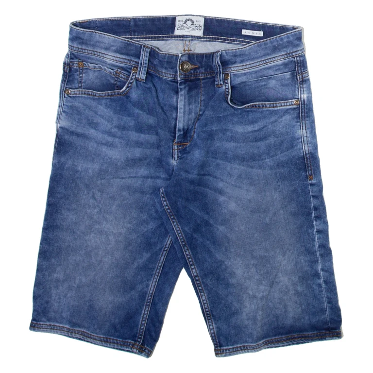 BLUE FRENCH MARKET Mens Denim Shorts Blue M W32