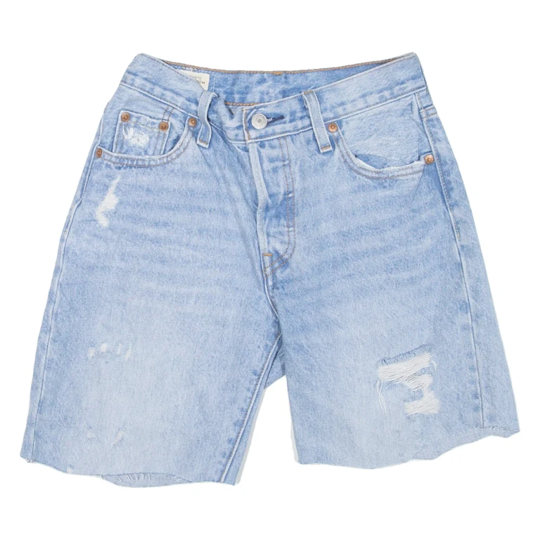 LEVI'S 501 90s BIG E Womens Jorts Shorts Blue XXS W23