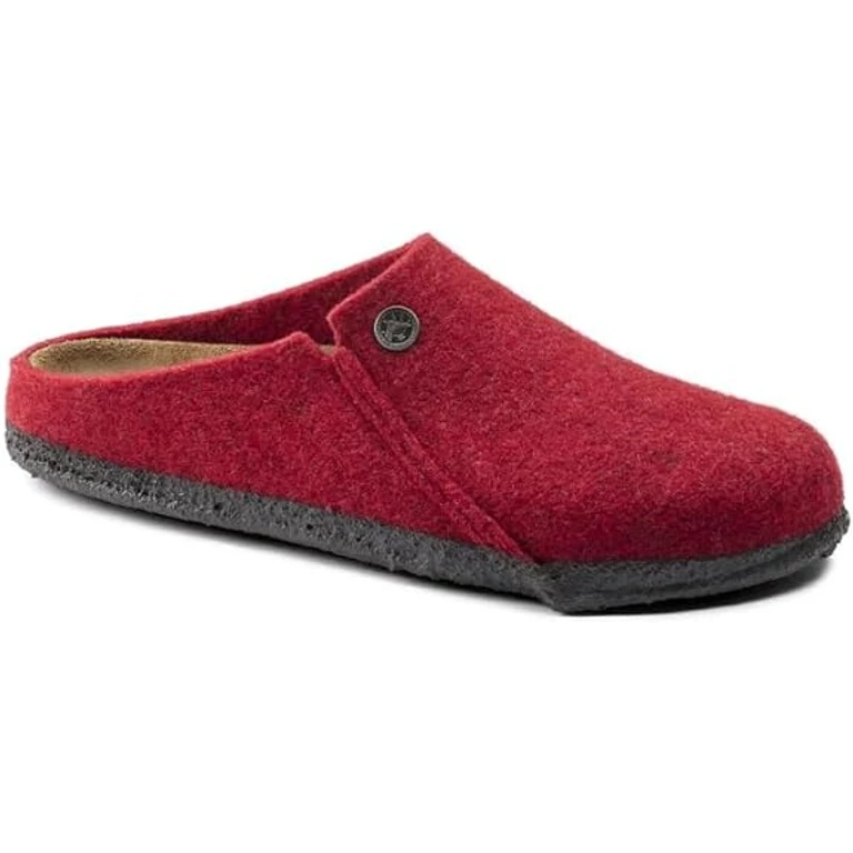 Women's Zermatt Rivet Wool Felt Basic Red Clogs
