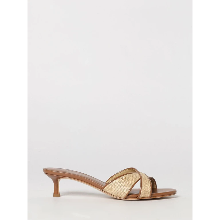 Heeled Sandal Woman color Leather (40S6CSMS2D230)