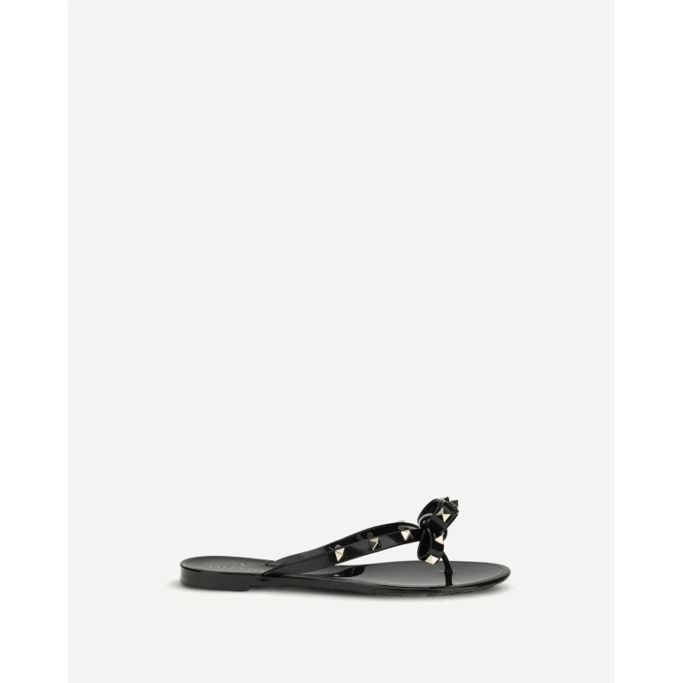 VALENTINO GARAVANI Rockstud flip-flop Sandals in PVC Female 38