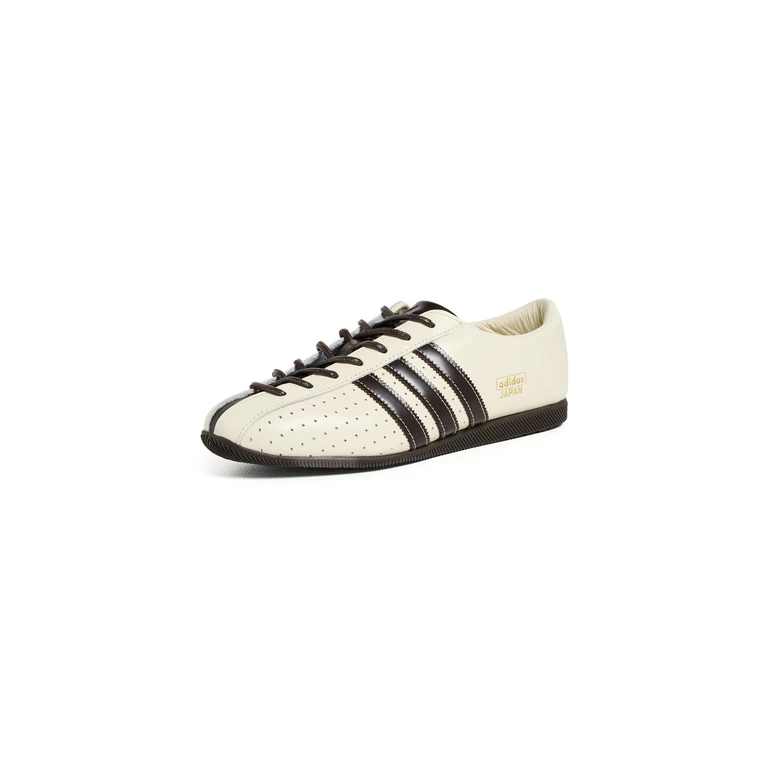 Japan Lux Sneakers Cream White/Coffee/Gold Met 9.5