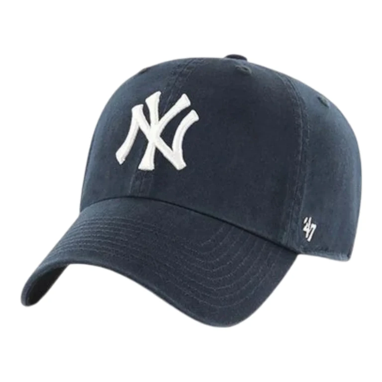 Clean Up New York Yankees Strapback Hat - Navy Adjustable Cap