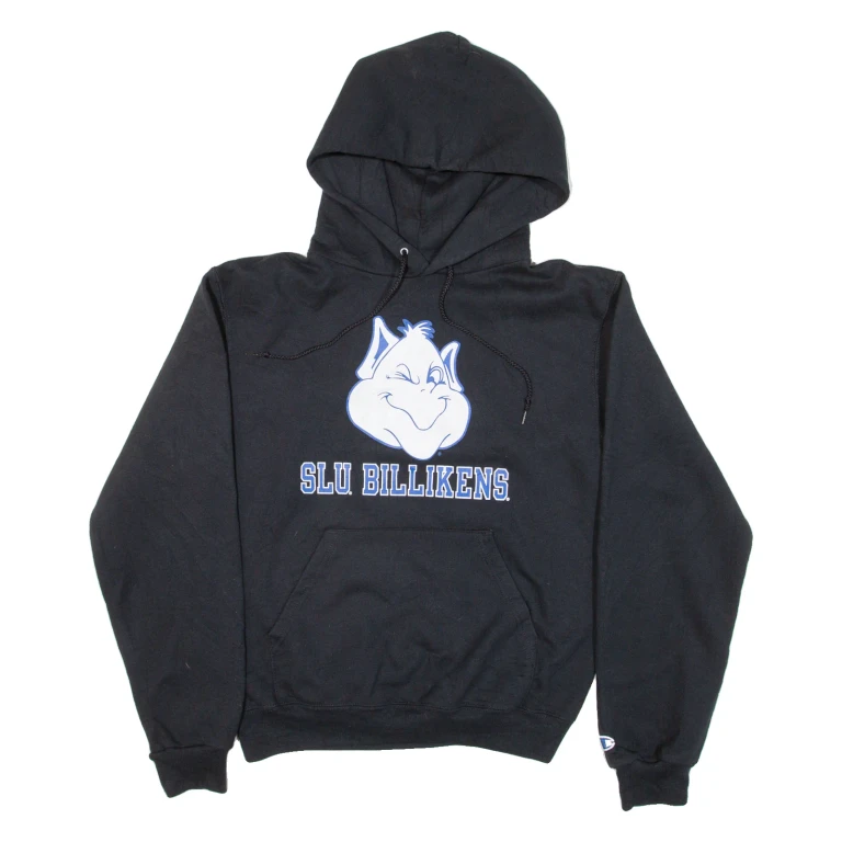 CHAMPION Slu Billikens Mens Black Hoodie USA S