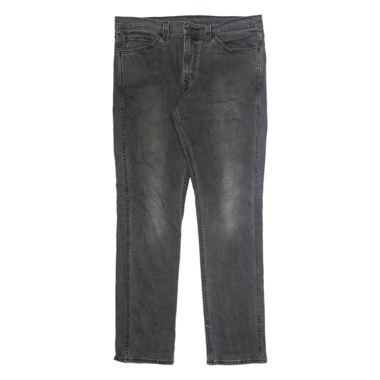 LEVI'S 511 Jeans Mens Grey Skinny Straight Stone Wash W36 L34
