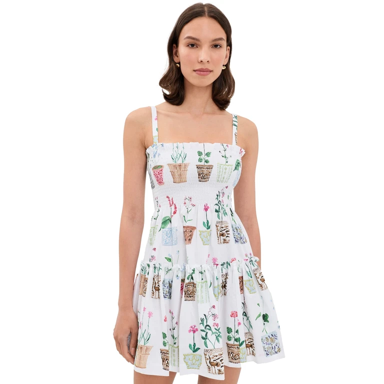 Hill House Home The Seraphina Mini Nap Dress Sunset Gingham L
