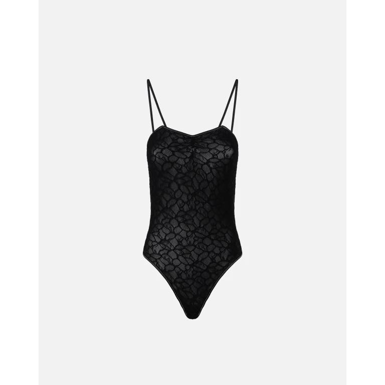 Pinko - Body à fines bretelles en dentelle - S