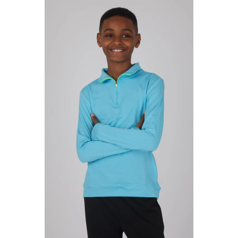 Boys Quarter Zip Pullover Sweatshirt