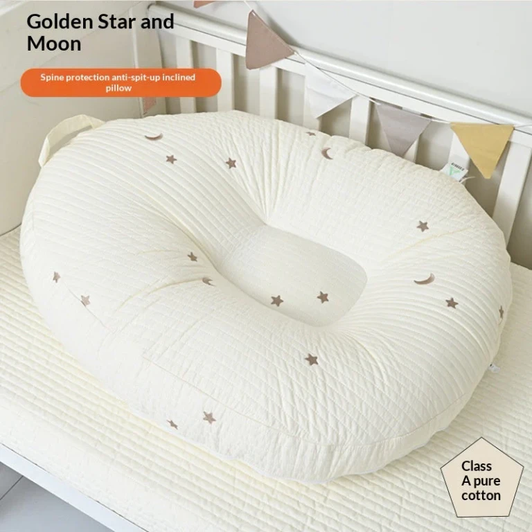 Baby Inclined Wedge Pillow - Cloud-Down Nursing & Feeding Support for Newborns 0-3 Years