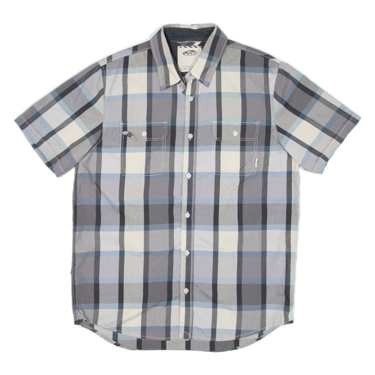 VANS Mens Shirt Grey Check M