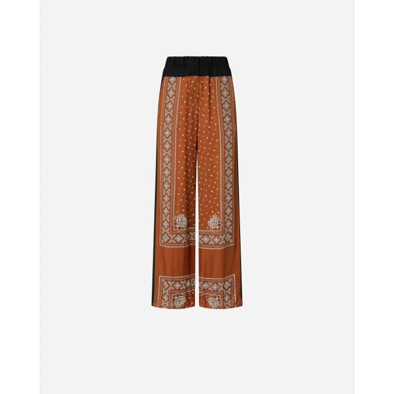 Pinko - Pantalon à imprimé bandana ample et léger - XXS