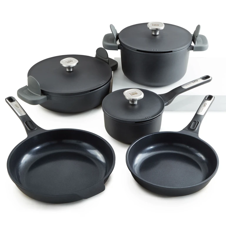 Leo Phantom 8pc Nonstick Ceramic Cookware Set, Recycled