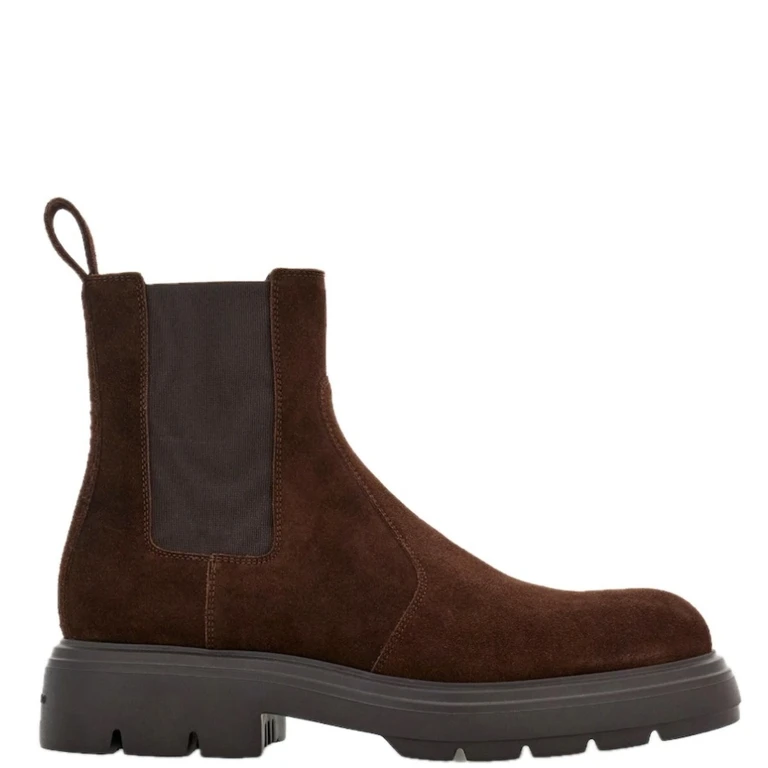 Ferragamo Doran Suede Chelsea Boots