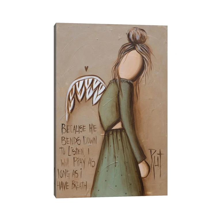 Because He Bends by Ruth's Angels - Canvas Gallery Wrap