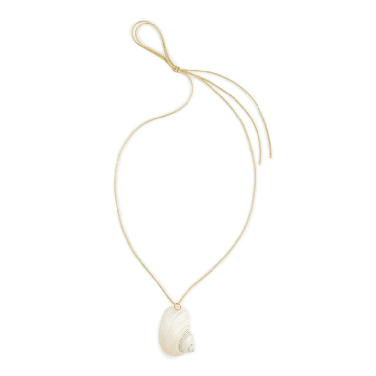 Anni Lu Shell On A String Necklace Vanilla One Size