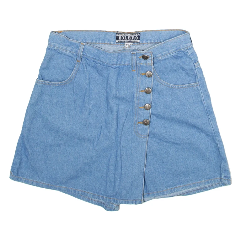 BOLERO Womens Casual Shorts Blue M W30