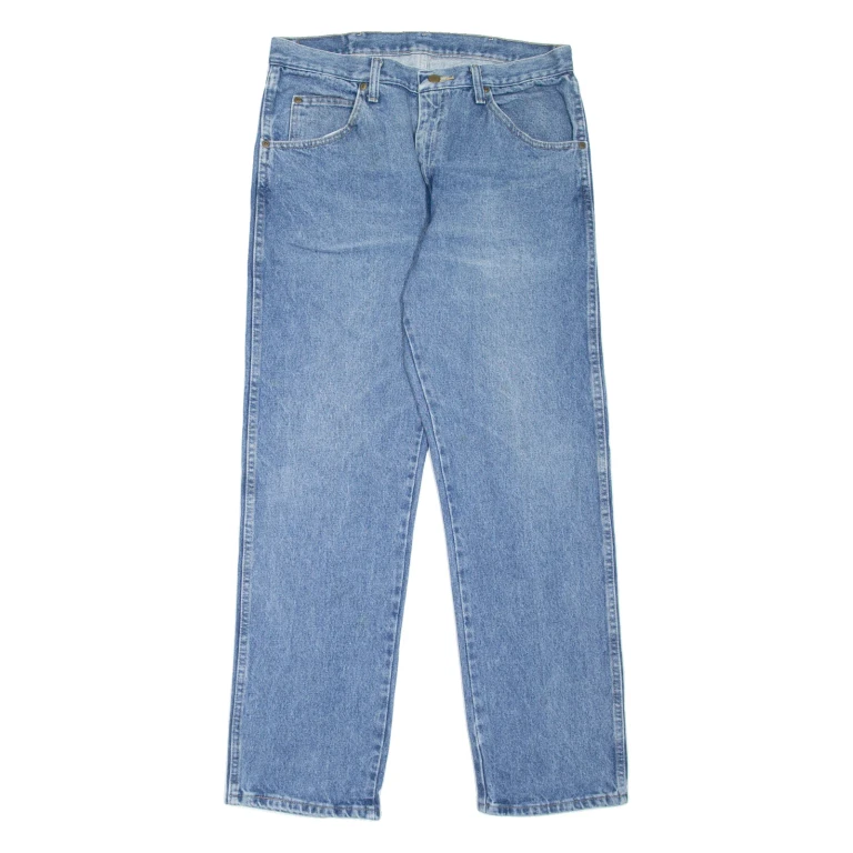 WRANGLER Mens Jeans Blue Regular Straight W34 L30