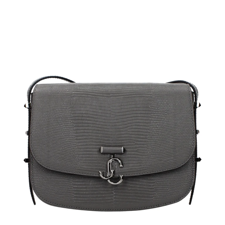 Jimmy Choo Gray Leather Crossbody Bag - Women