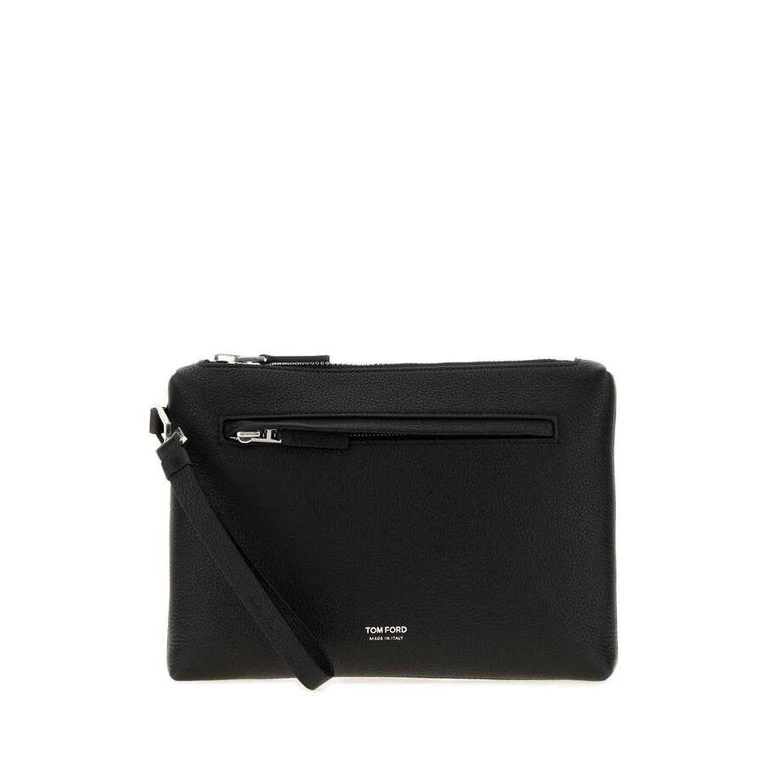 Black Leather Clutch