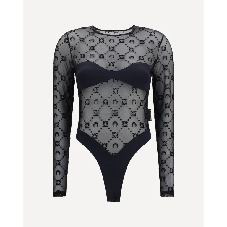MARINE SERRE Mesh Body with Moon motif Female M