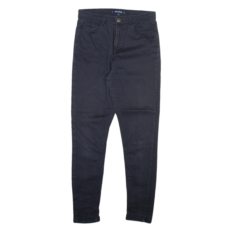 KANGOL Womens Trousers Blue Slim Tapered W28 L29