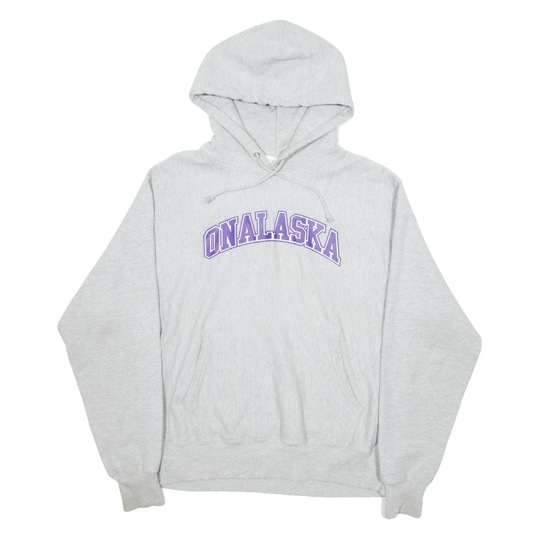 CHAMPION Onalaska Mens Grey Hoodie USA M