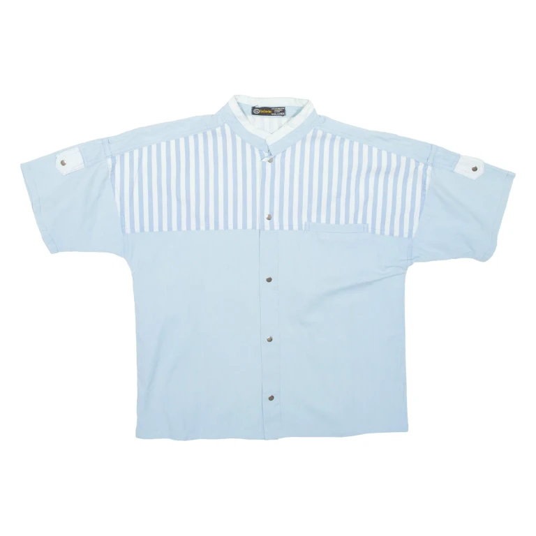Mens Shirt Blue Striped S