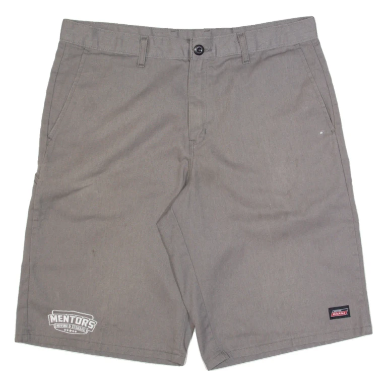 DICKIES Mens Workwear Shorts Grey L W36