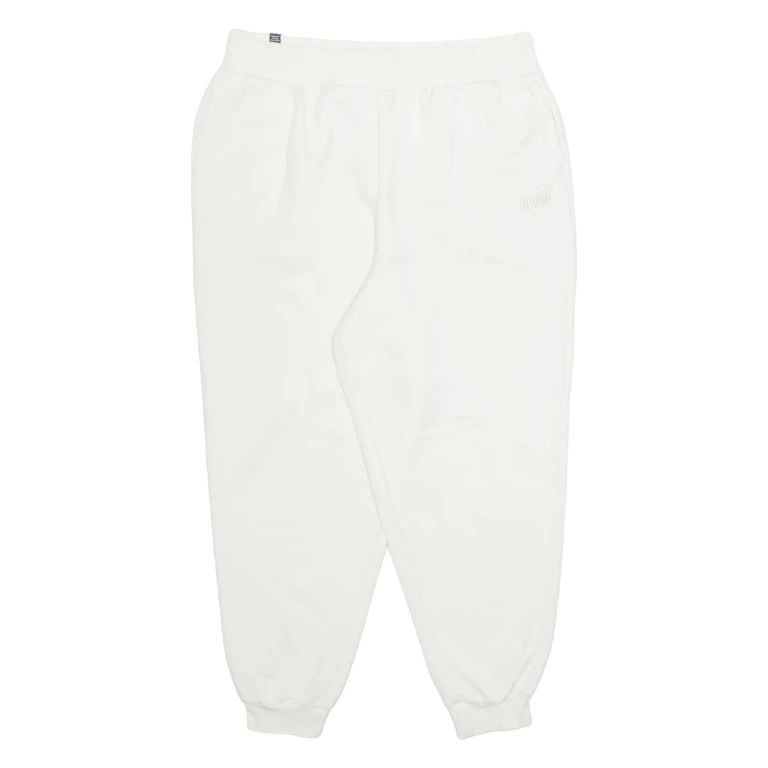 PUMA Womens Joggers White Tapered XL W32 L27