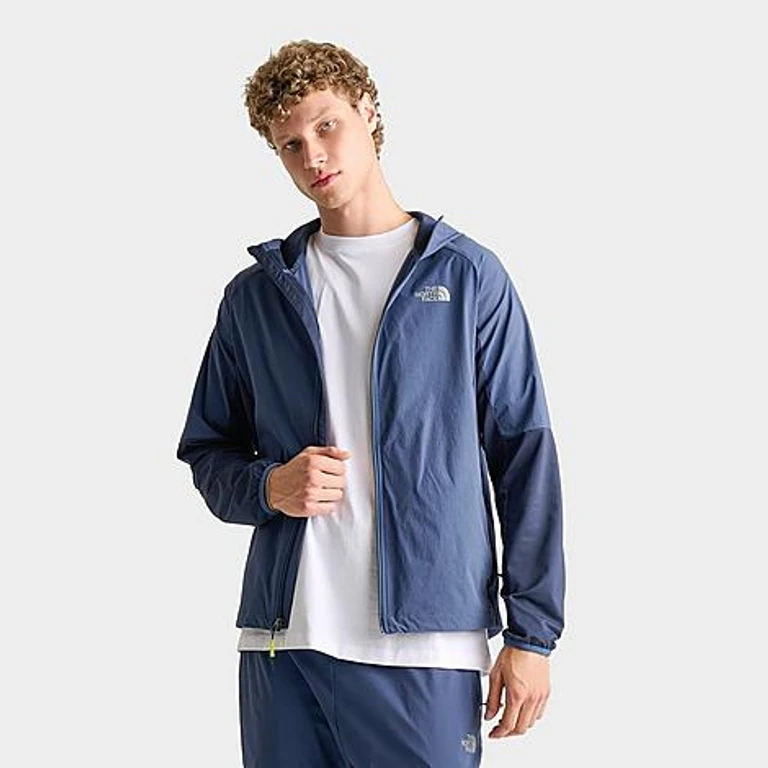 The North Face Men's Performance Woven Hooded Jacket in Shady Blue Size: Small