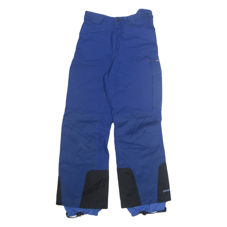 PATAGONIA Ski Womens Trousers Blue Regular Straight Nylon W26 L30